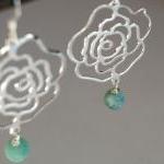 Silver Dangle Earrings Flow..