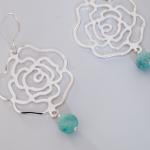 Silver Dangle Earrings Flow..