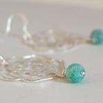 Silver Dangle Earrings Flow..