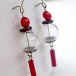 Asian Hand Blown Glass Ear..