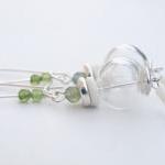 Hand Blown Glass Earrings-..